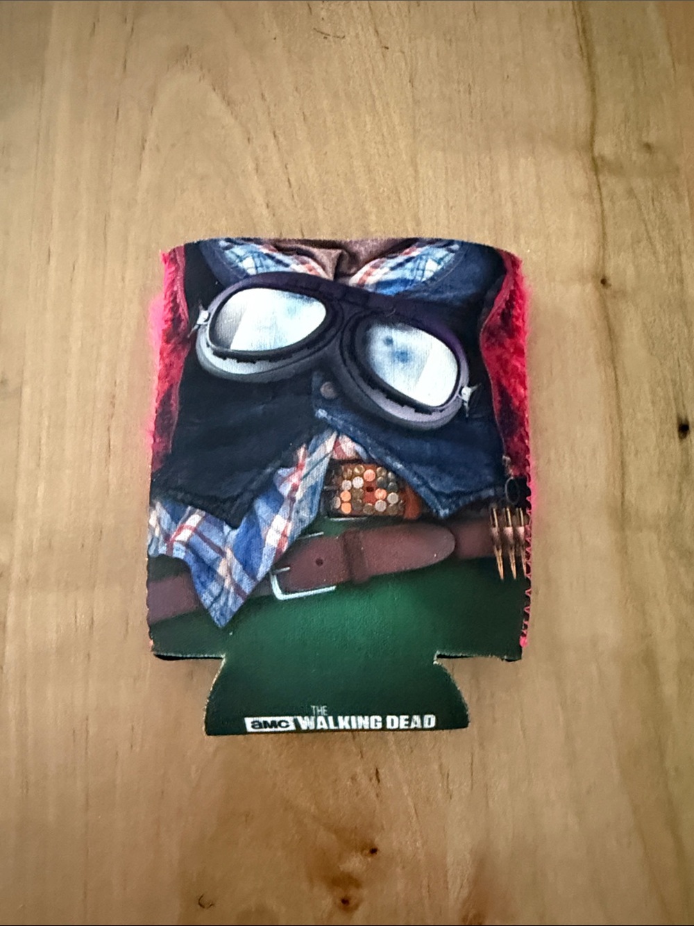 The Walking Dead Branded Red and Green Can Cooler